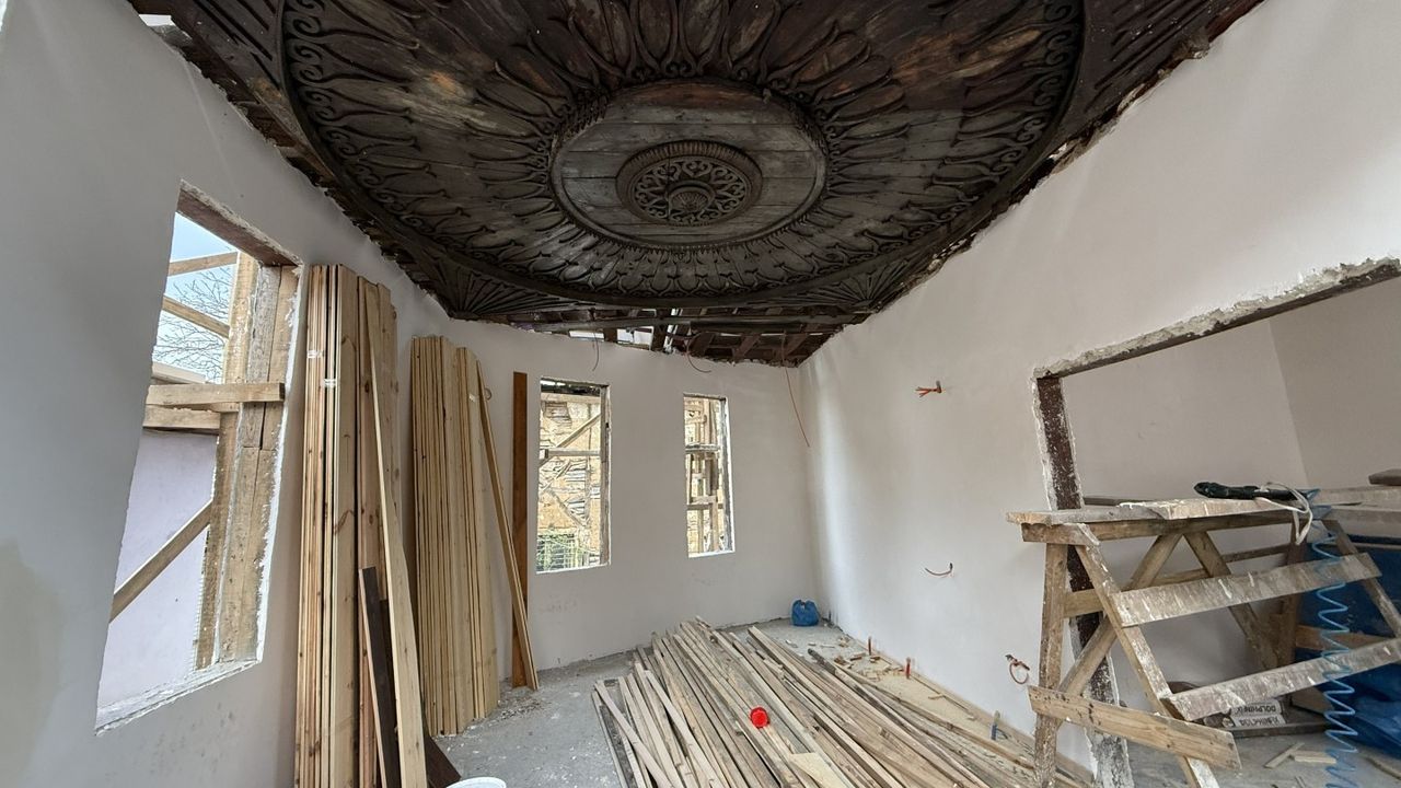 Saraylı'daki tarihi yapının restorasyonunda son adım