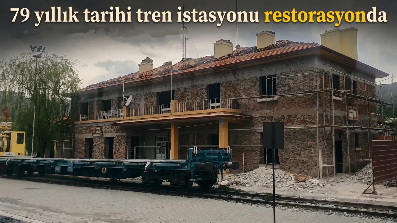 79 yıllık tarihi tren istasyonu restorasyonda