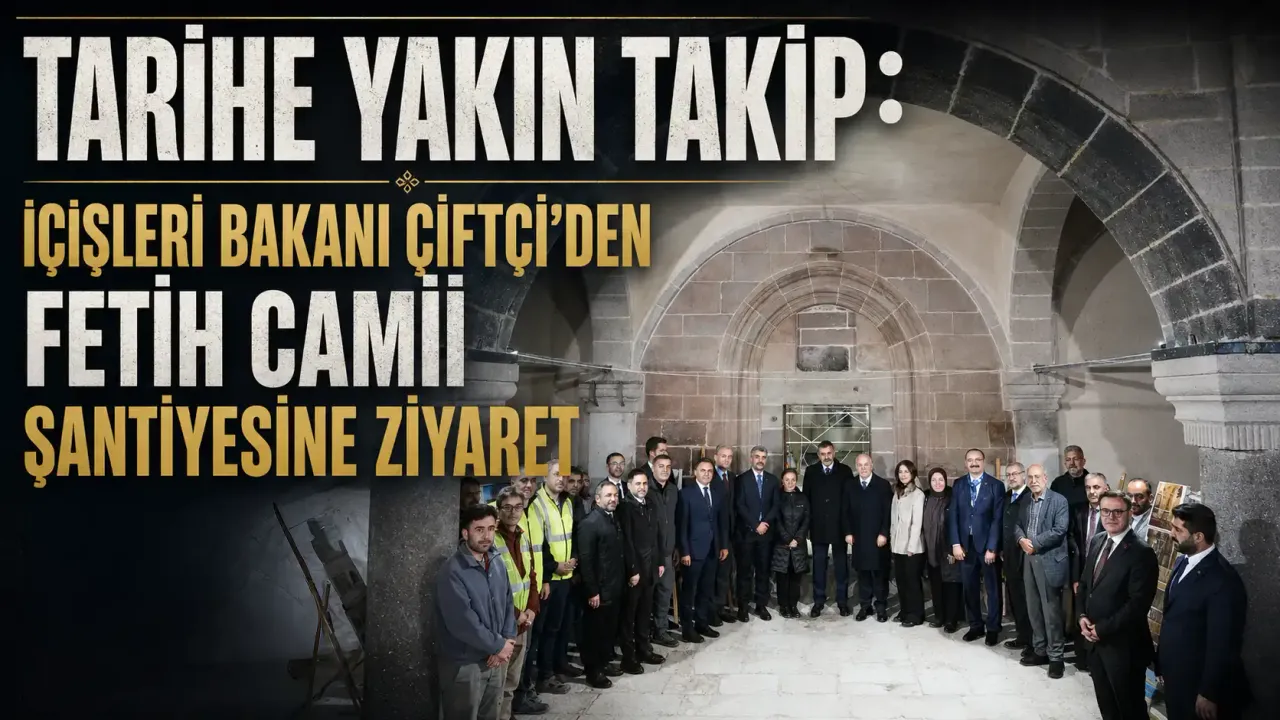 Bakan Çiftçi Fetih Camisi'nde İncelemede