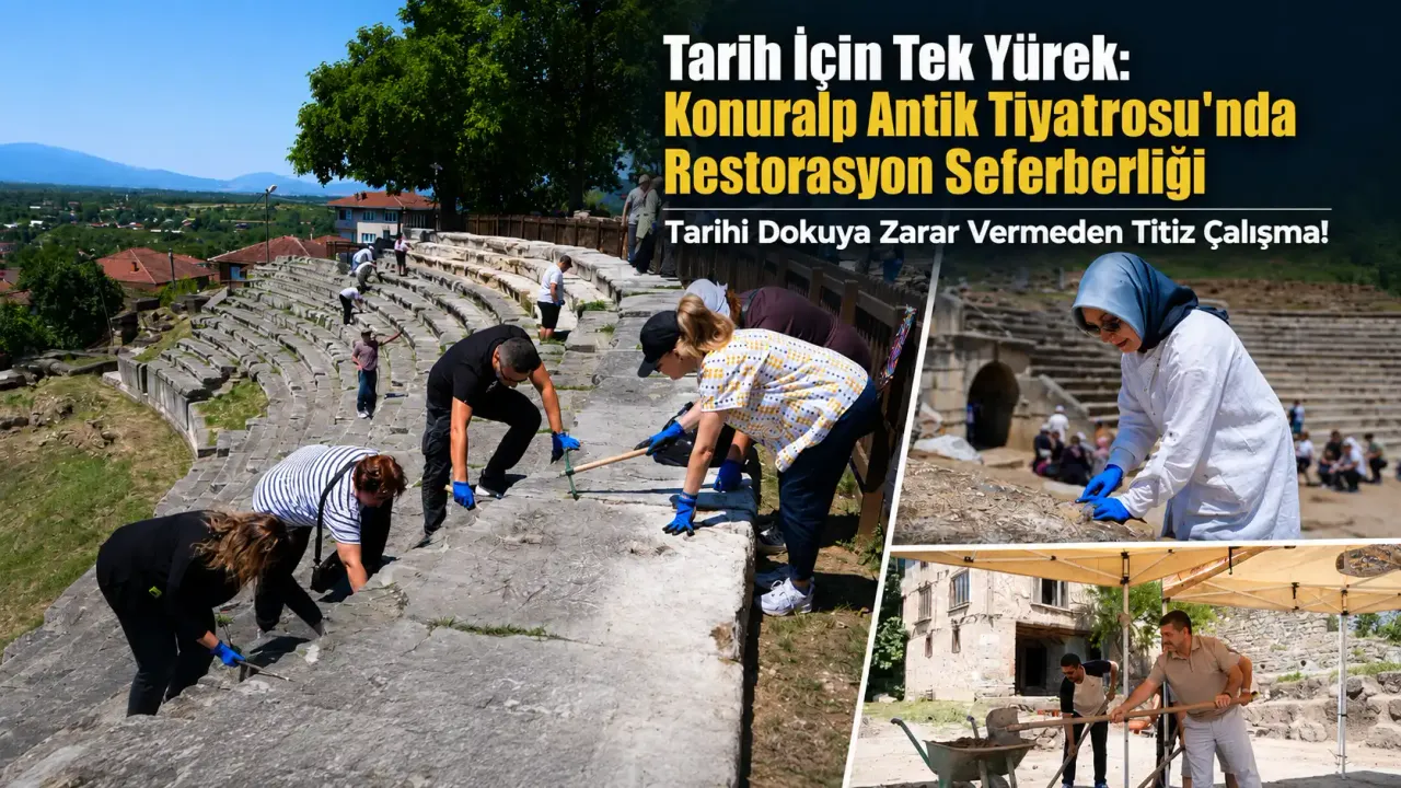 Konuralp Antik Tiyatro restorasyona hazırlanıyor