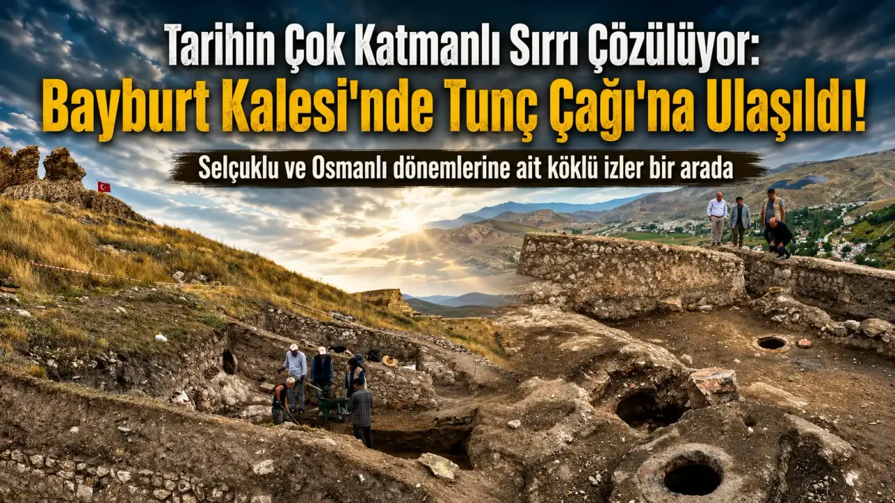Bayburt Kalesi'nde Tunç Çağı Keşfedildi!