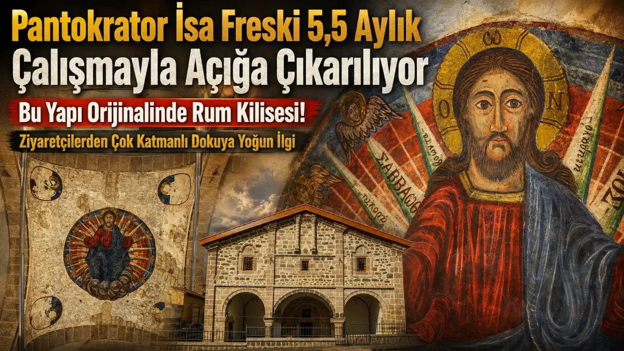Fetih Camii restorasyonunda Hazreti İsa freski çıktı!