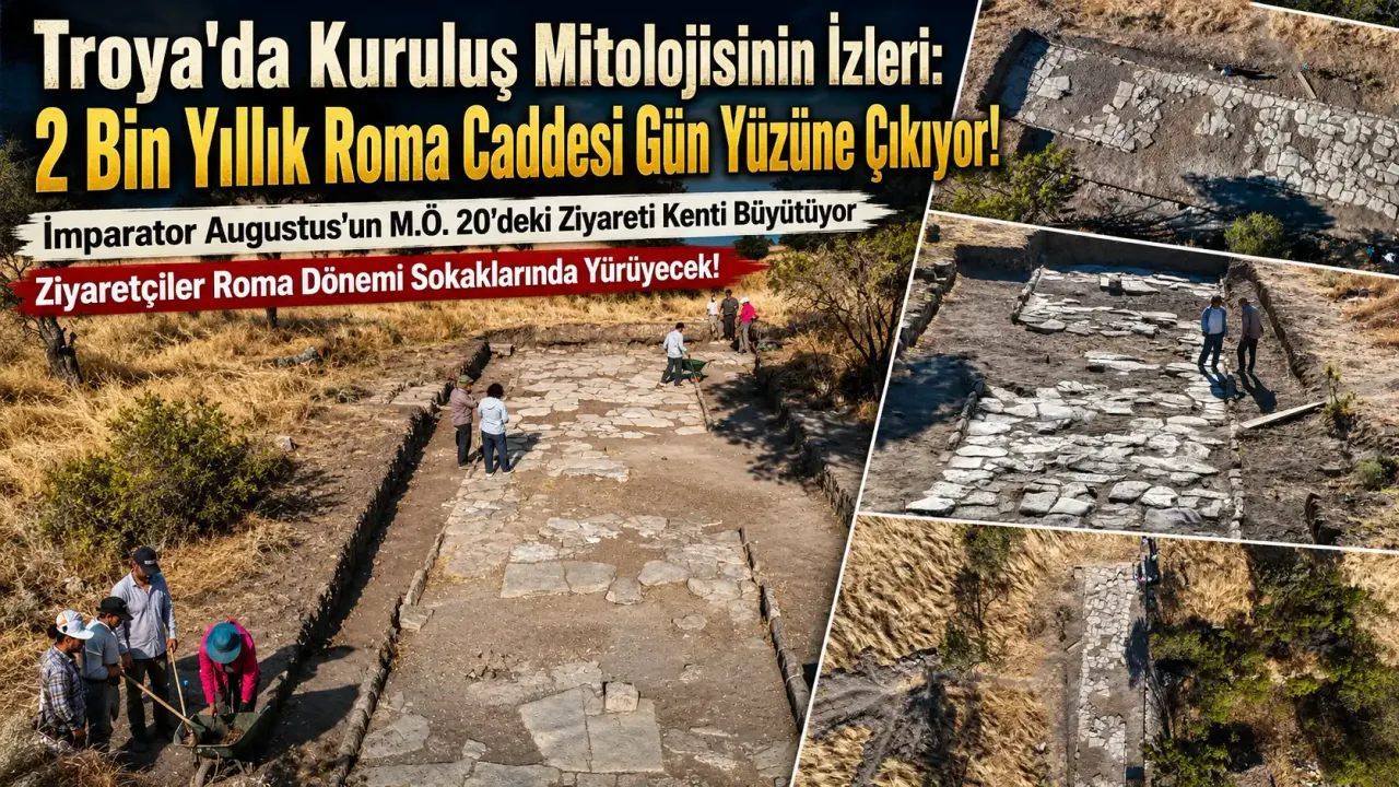 Troya'da İki Bin Yıllık Roma Yolu Çıktı!