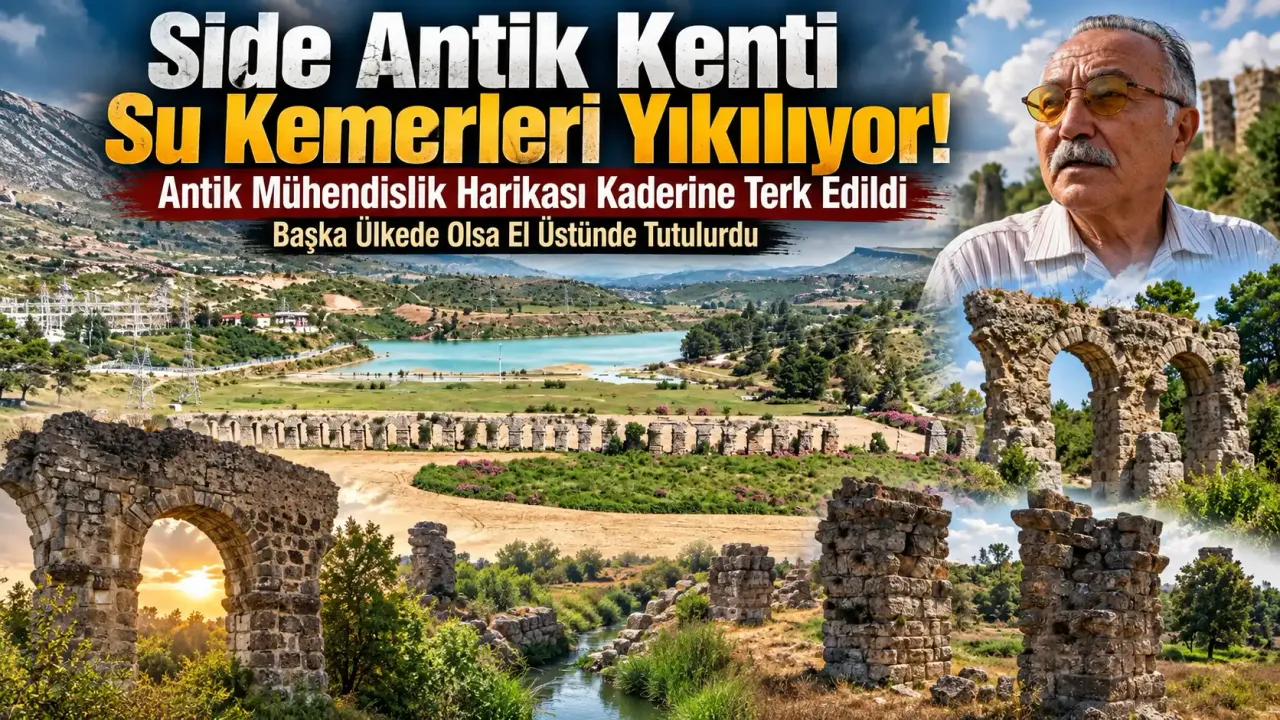 Side Antik Kenti Su Kemerleri Yıkılıyor!