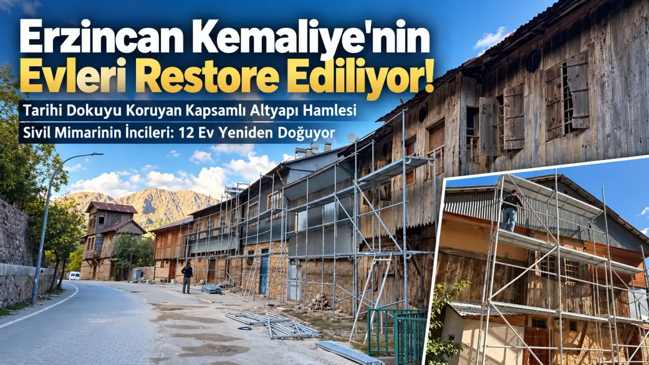 Kemaliye'nin Evleri Restore Ediliyor!