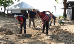 Konuralp Antik Tiyatrosu'ndaki Çalışmalar Devam Ediyor