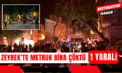 Zeyrek’te Metruk Bina Çöktü: 1 Yaralı