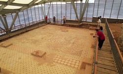 Restorasyon sonrası ’Cennet Bahçesi’ mozaiği ziyarete açıldı