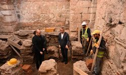 Toprak altından çıkan hazine "Gazimihal Hamamı"