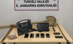 Tunceli’de kaçak kazı yapan 5 şüpheli suçüstü yakalandı