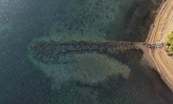 Deniz çekildi, antik liman gün yüzüne çıktı