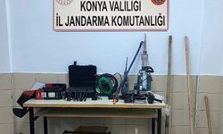 Kulu'da kaçak kazı yapan 8 kişi yakalandı