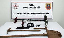 Muş'ta sit alanında kaçak kazı yapan 3 kişi yakalandı