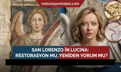 Meloni, Restorasyonda Melek Oldu!