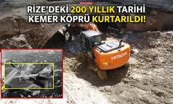 Rize'deki 200 Yıllık Tarihi Kemer Köprü Kurtarıldı!