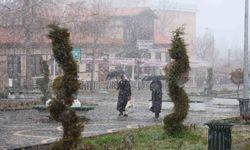 Harput'ta kar yağışı etkisini artırdı, tarihi mekanlar beyaza büründü