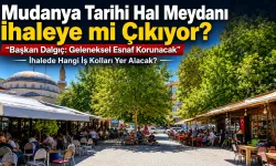 Tarihi Mudanya meydanı kimlik değişikliğine hazırlanıyor