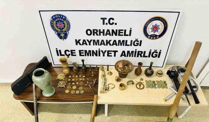 Bursa'da Defineciler Kazı Yaparken Yakayı Ele Verdi