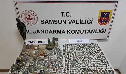 Jandarmadan Tarihi Eser Kaçakçılarına Suç Üstü