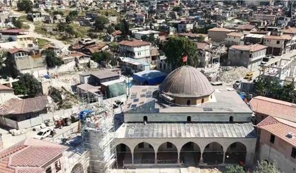 Depremin Yıktığı Habib-i Necaar Camii’nde İhya Çalışmaları Sürüyor