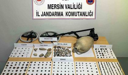 Mersin de 653 parça obje ele geçirildi