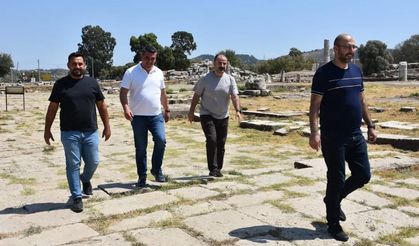 Başkan Zencirci, Magnesia Antik Kenti çalışmalarını inceledi