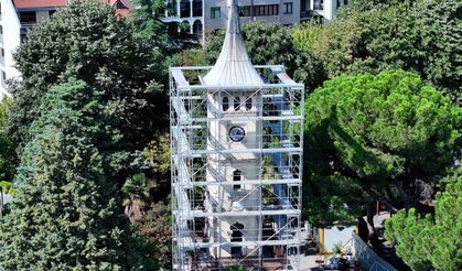 Tarihi Saat Kulesi restore ediliyor