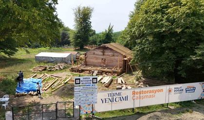 Tarihi Terme Yeni Cami’de Restorasyon çalışmaları