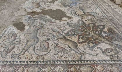 Hayvan figürleriyle dolu bin 700 yıllık Roma mozaiği