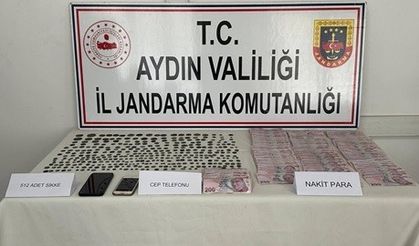 Karacasu’da durdurulan araçta tarihi eser ele geçirildi