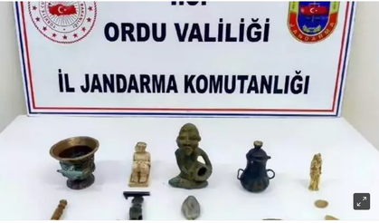 Ordu’da tarihi eser kazısına suçüstü: 5 tutuklama