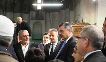 Vali Çiftçi, Taş Camide incelemelerde bulundu