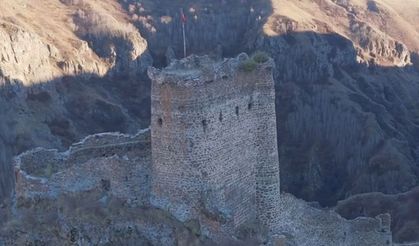 Tarihi Şeytan Kalesi havadan görüntülendi