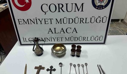 Çorum'da tarihi eser operasyonu: 1 gözaltı