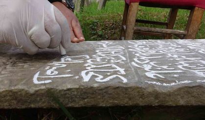 Trabzon'da tarihî mezar taşları kayıt altına alınıyor