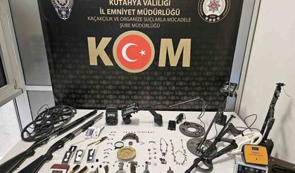 Kütahya'da tarihi eser kaçakçılığı operasyonu