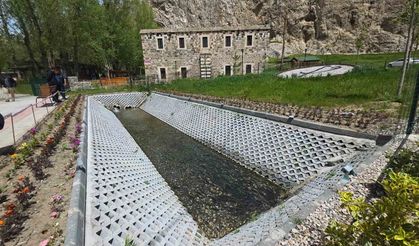 Van'da görsel şölen: İnci kefalleri tarihi Horhor Camii'ne konuk oldu
