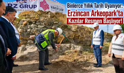 Erzincan Arkeopark Projesinde İlk Kazma!