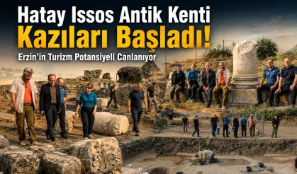 Erzin'de Issos Epiphaneia Antik Kenti'ndeki kazı çalışmaları sürüyor