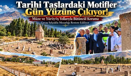 Tarihi Selçuklu Mezarlığında çalışmalar devam ediyor