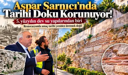 Aspar Sarnıcı’nda Tarihi Doku Korunuyor