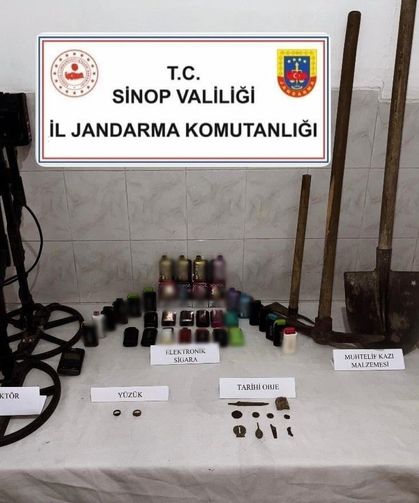 Sinop’ta tarihi eser kaçakçılığı operasyonu: 1 gözaltı