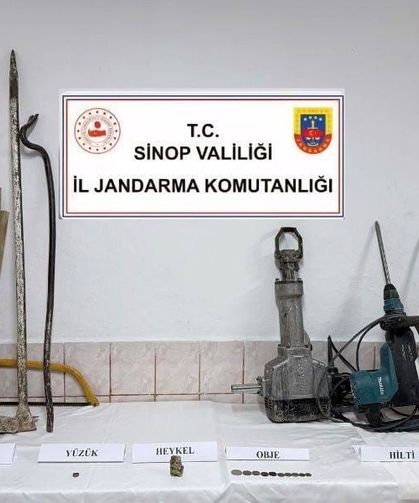 Sinop’ta tarihi eser operasyonu: 3 gözaltı