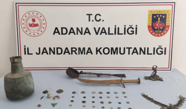 Adana’da 46 Adet Tarihi Eser Ele Geçirildi