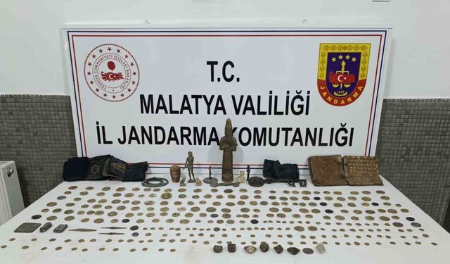 Malatya’da Tarihi Eser Kaçakçılarına Operasyon
