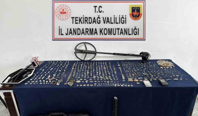 Tekirdağ’da 1000'in Üzerinde Sikke Ele Geçirildi
