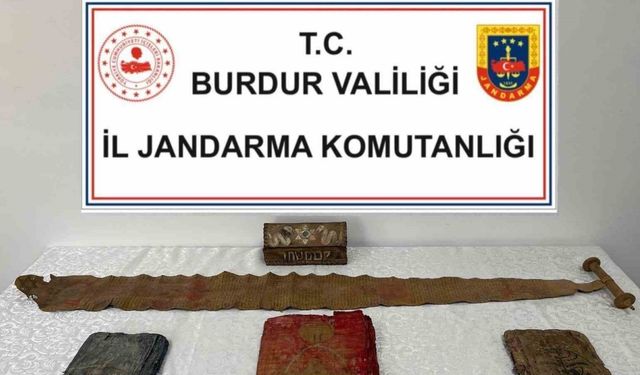 Burdur’da tarih eser operasyonu