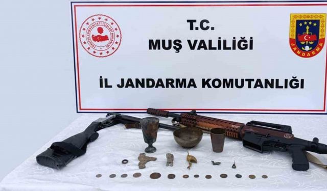 Muş’ta tarihi eser operasyonu: Çok sayıda obje ele geçirildi