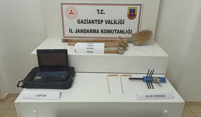 Kaçak kazı yapan 9 şahıs suçüstü yakalandı