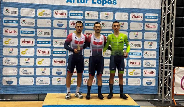 Milli bisikletçiler Portekiz'de kürsüyü paylaştı